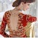 Z PLUS 12003 GOLD AND RED COLOUR WEDDING WEAR DRESS